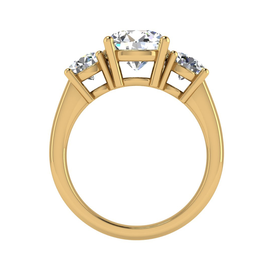 Gwendolyn Three-Stone Engagement Ring